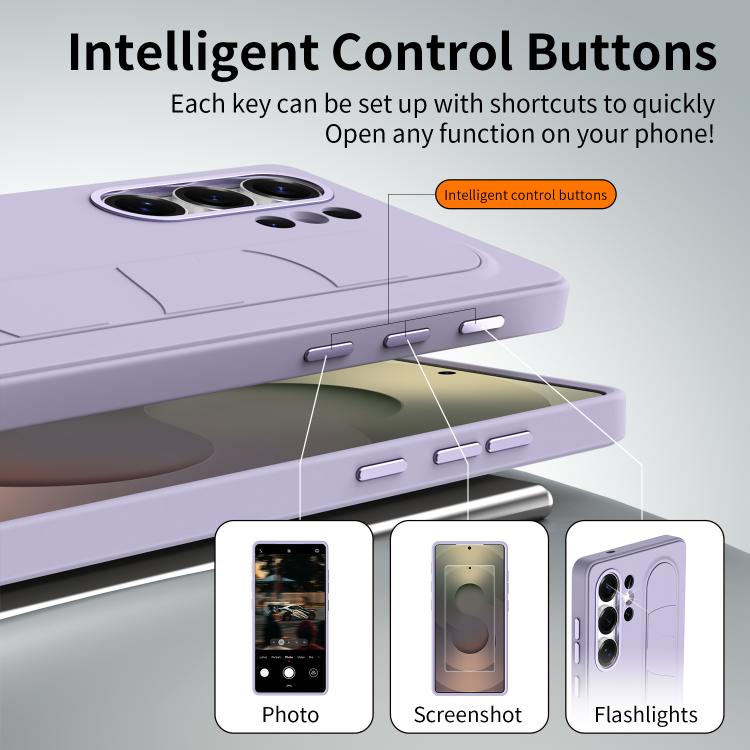For Samsung Galaxy S26 Ultra 5G Intelligent Control Button Wristband Phone Case