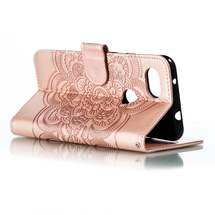 Mandala Embossing Pattern Horizontal Flip Leather Case for Google Pixel 3A , with Holder & Card Slots & Wallet & Photo Frame &  Lanyard