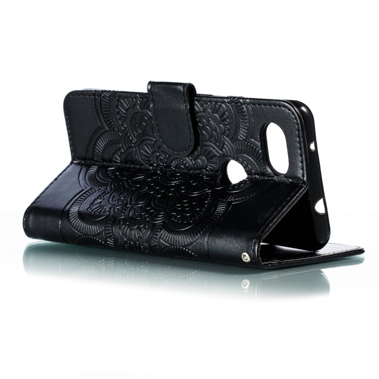 Mandala Embossing Pattern Horizontal Flip Leather Case for Google Pixel 3A , with Holder & Card Slots & Wallet & Photo Frame &  Lanyard