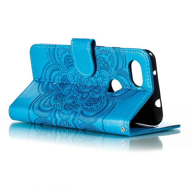 Mandala Embossing Pattern Horizontal Flip Leather Case for Google Pixel 3A , with Holder & Card Slots & Wallet & Photo Frame &  Lanyard