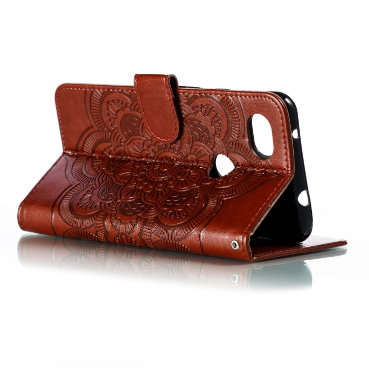 Mandala Embossing Pattern Horizontal Flip Leather Case for Google Pixel 3A XL , with Holder & Card Slots & Wallet & Photo Frame &  Lanyard