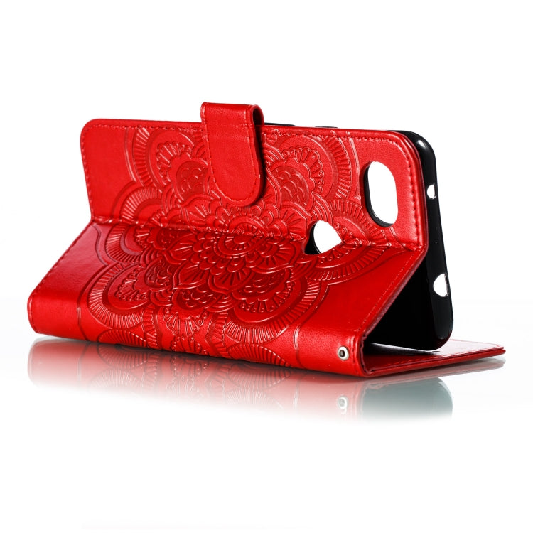 Mandala Embossing Pattern Horizontal Flip Leather Case for Google Pixel 3A XL , with Holder & Card Slots & Wallet & Photo Frame &  Lanyard