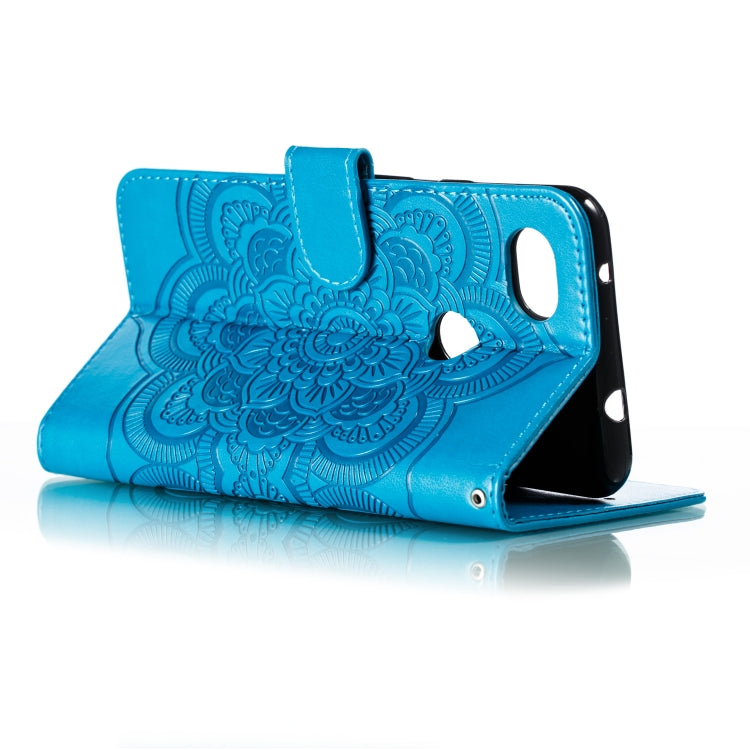 Mandala Embossing Pattern Horizontal Flip Leather Case for Google Pixel 3A XL , with Holder & Card Slots & Wallet & Photo Frame &  Lanyard