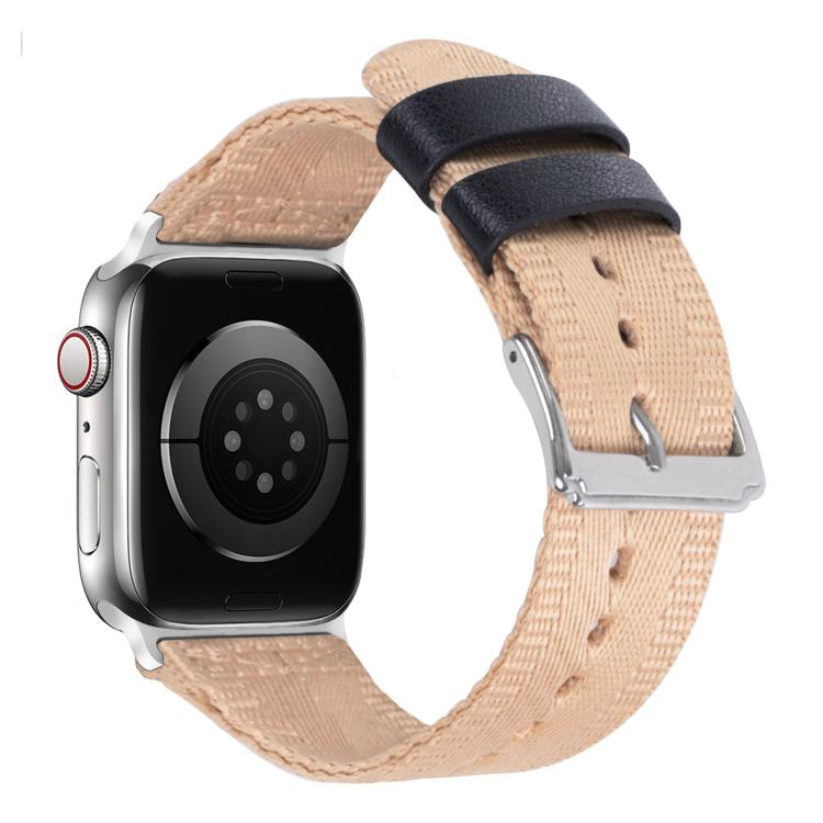 For Apple Watch 42mm / 41mm / 40mm / 38mm Quick Release Buckle Canvas Woven Nylon Watch Band