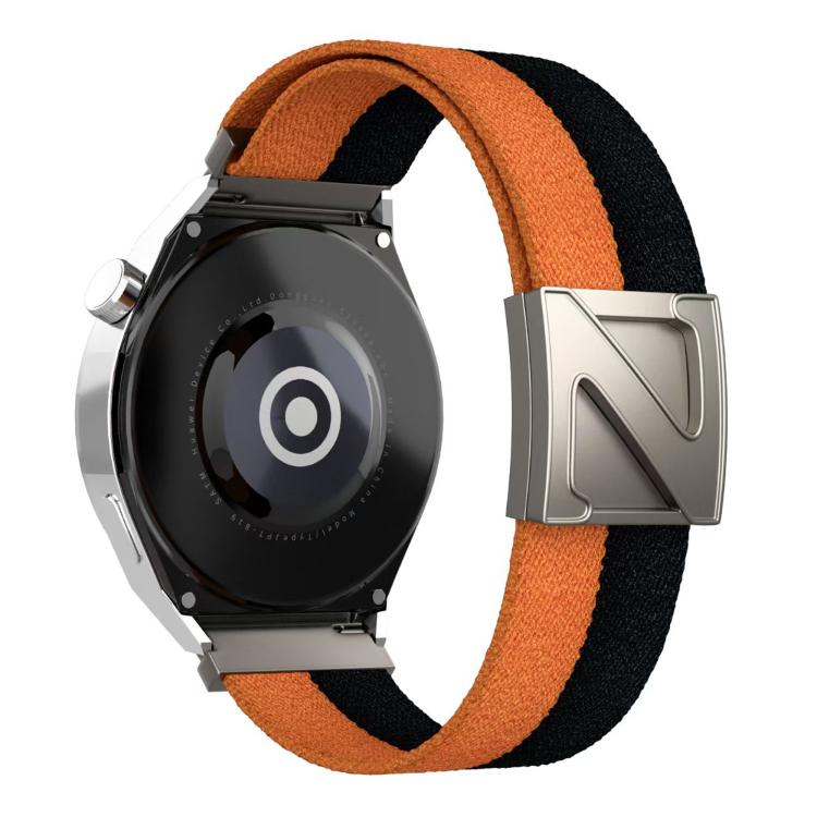 22mm Z-Shaped Magnetic Clasp Two Color Nylon Watch Band