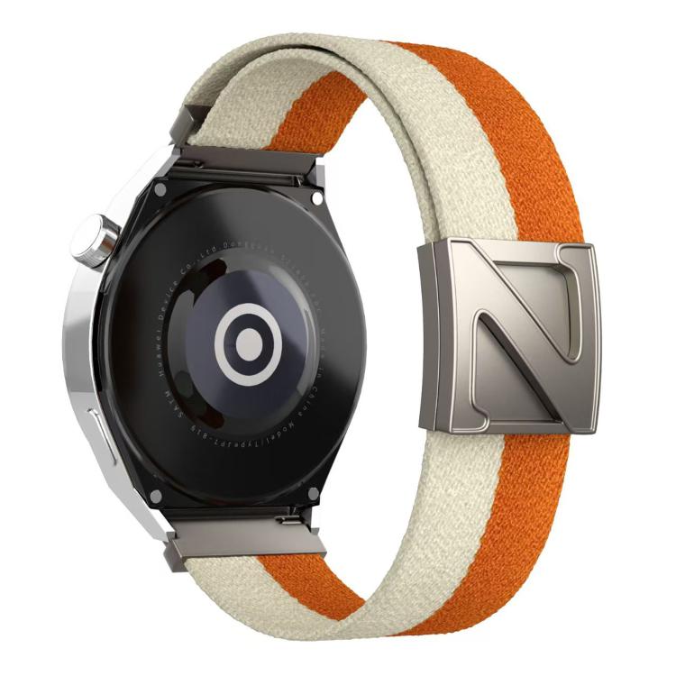 22mm Z-Shaped Magnetic Clasp Two Color Nylon Watch Band