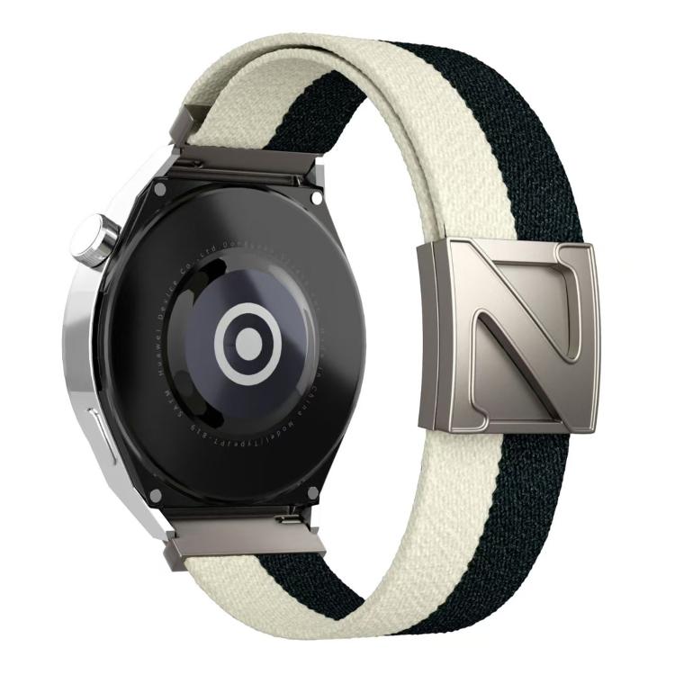 22mm Z-Shaped Magnetic Clasp Two Color Nylon Watch Band