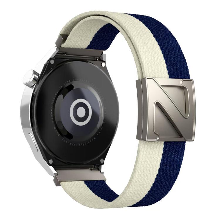 22mm Z-Shaped Magnetic Clasp Two Color Nylon Watch Band