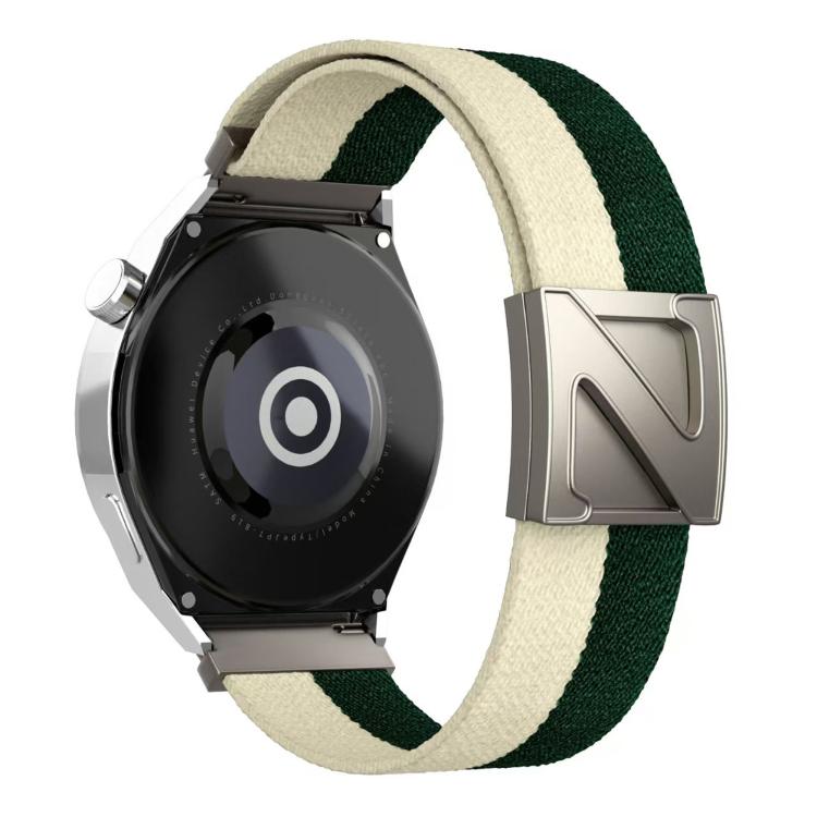 22mm Z-Shaped Magnetic Clasp Two Color Nylon Watch Band