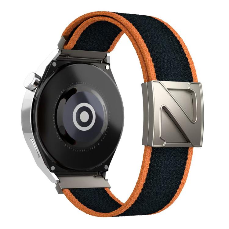 22mm Z-Shaped Magnetic Clasp Two Color Nylon Watch Band