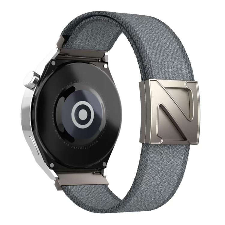 22mm Z-Shaped Magnetic Clasp Two Color Nylon Watch Band