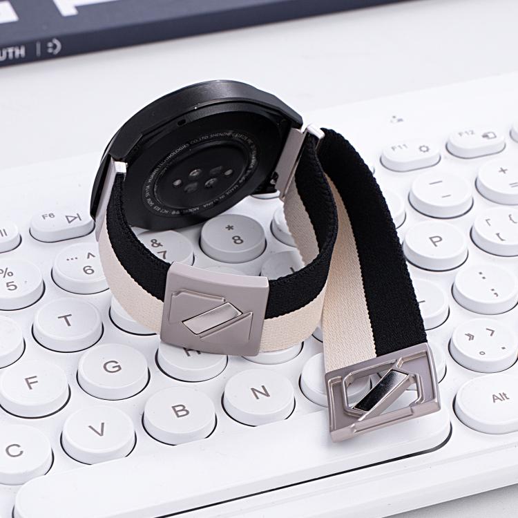 22mm Z-Shaped Magnetic Clasp Two Color Nylon Watch Band