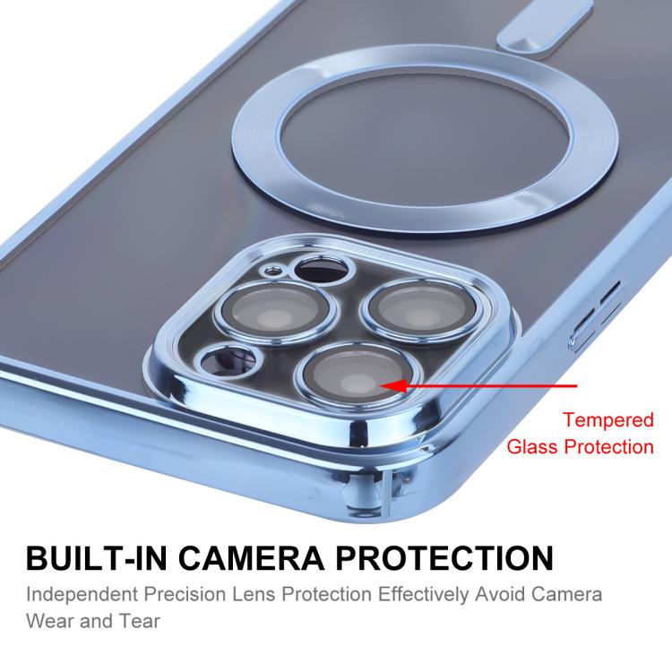 For iPhone 16 Pro Max ENKAY Hat-Prince Magsafe Electroplated TPU Clear Shockproof Phone Case
