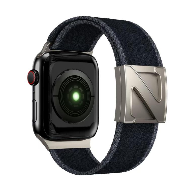 For Apple Watch 42mm / 41mm / 40mm / 38mm Z Shaped Magnetic Clasp Two Color Nylon Watch Band