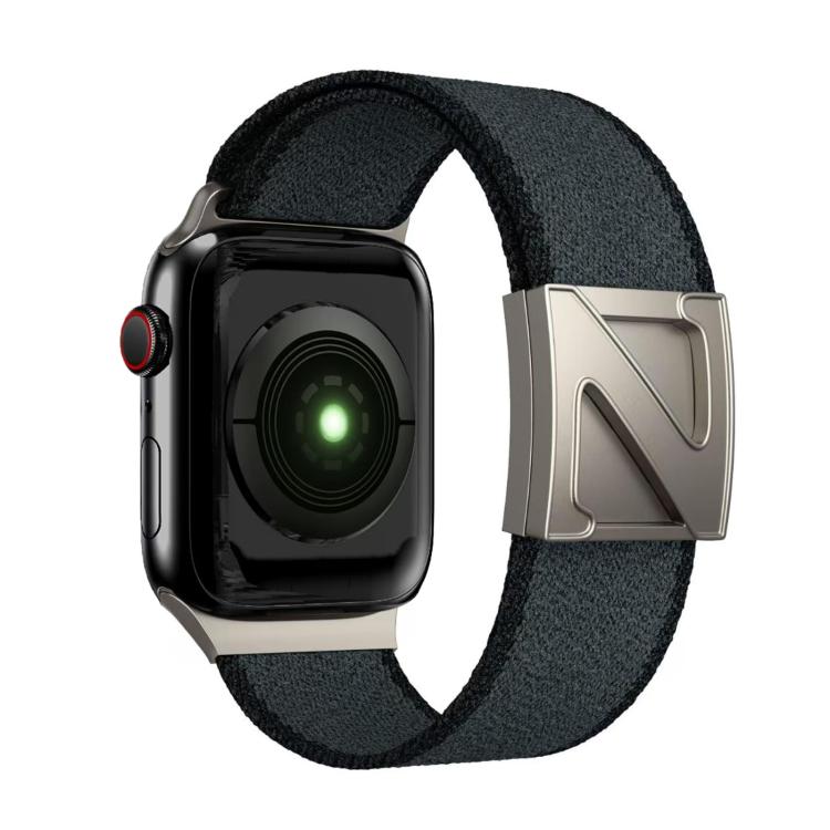 For Apple Watch 42mm / 41mm / 40mm / 38mm Z Shaped Magnetic Clasp Two Color Nylon Watch Band
