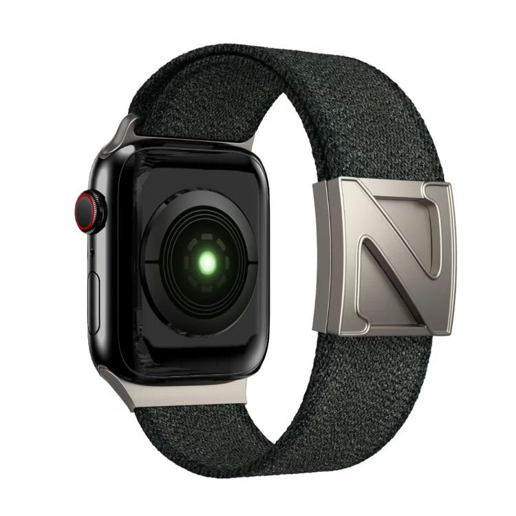 For Apple Watch 42mm / 41mm / 40mm / 38mm Z Shaped Magnetic Clasp Two Color Nylon Watch Band