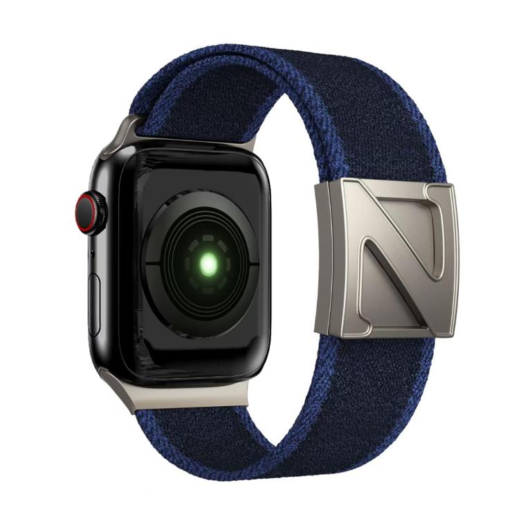 For Apple Watch 42mm / 41mm / 40mm / 38mm Z Shaped Magnetic Clasp Two Color Nylon Watch Band