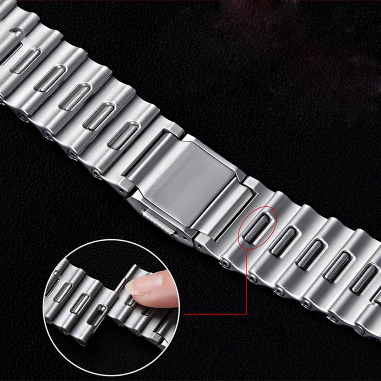 For Apple Watch 46mm / 49mm / 45mm / 44mm Ocean Wave Magnetic Buckle Stainless Steel Watch Band