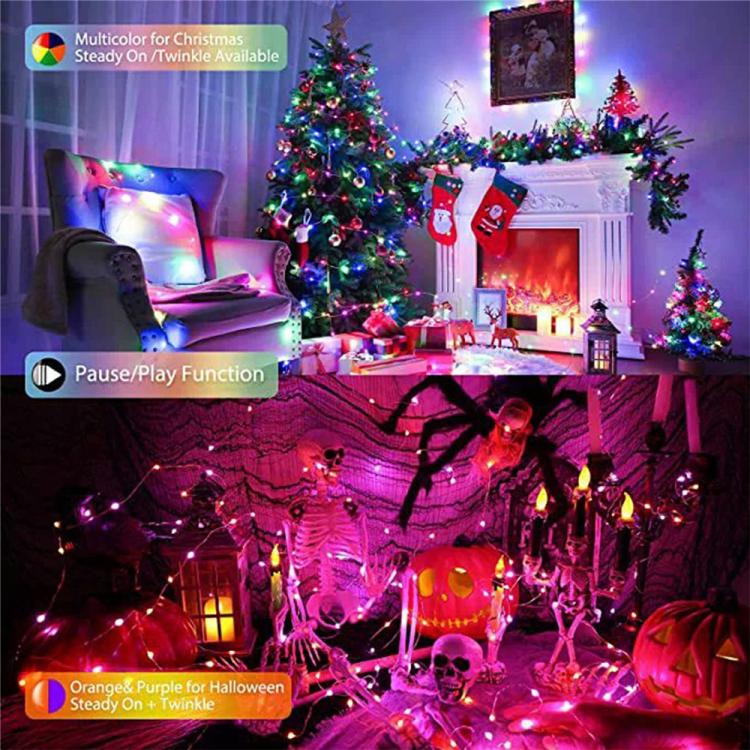 LXDC042 APP Controlled Smart LED String Lights Christmas Party Decoration Lights, Size:20M 200 LEDs