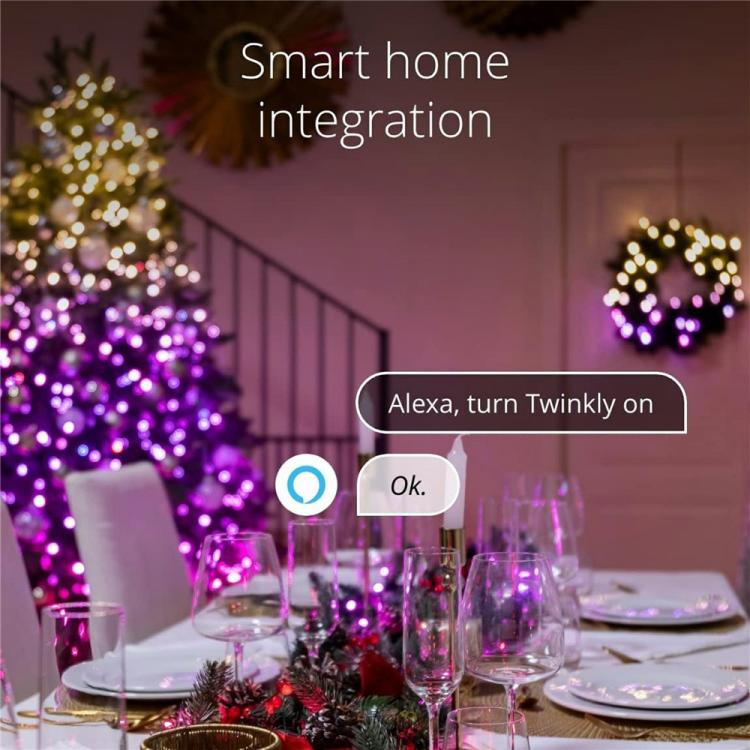 LXDC042 APP Controlled Smart LED String Lights Christmas Party Decoration Lights, Size:20M 200 LEDs