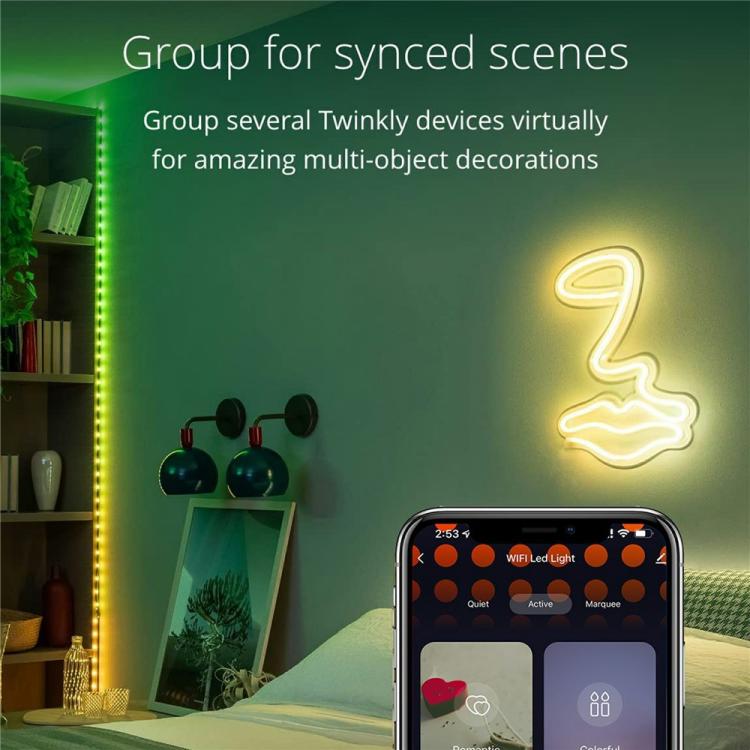 LXDC042 APP Controlled Smart LED String Lights Christmas Party Decoration Lights, Size:20M 200 LEDs