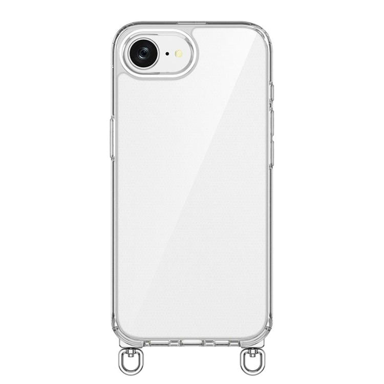 For iPhone 17e / 16e Kalebol Minimalist High Transparency Multi Color Rotating Lanyard Hole Phone Case