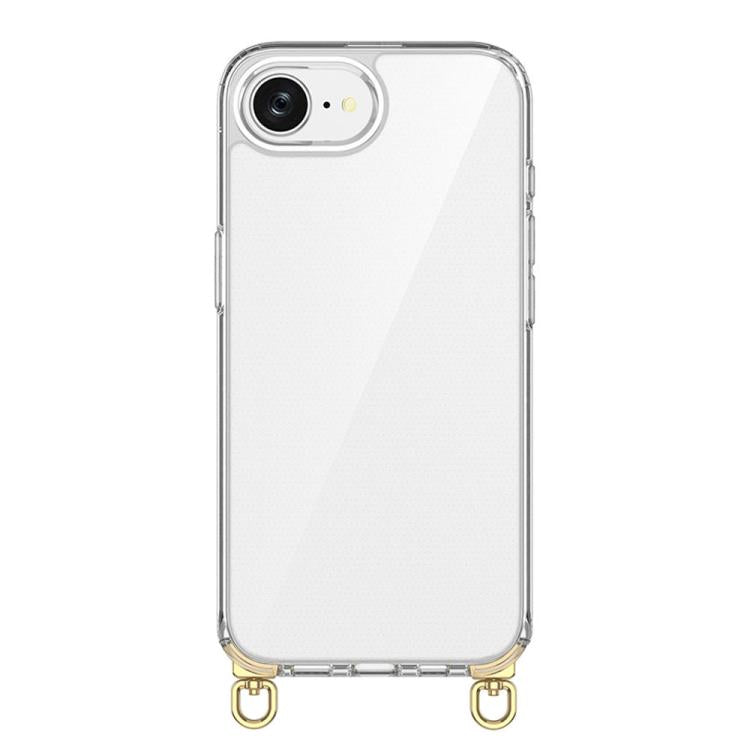 For iPhone 17e / 16e Kalebol Minimalist High Transparency Multi Color Rotating Lanyard Hole Phone Case