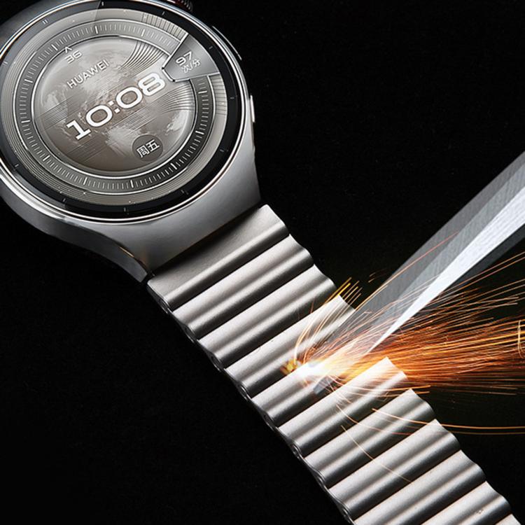 22mm Ocean Wave Texture Magnetic Clasp Stainless Steel Watch Band