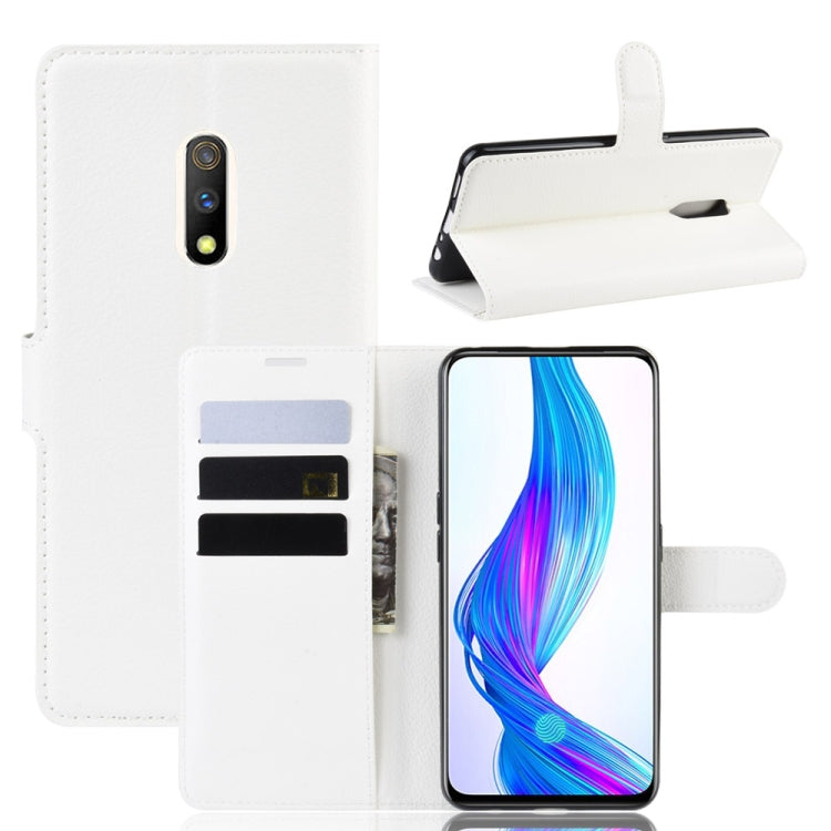 Litchi Texture Horizontal Flip Leather Case for OPPO Realme X, with Wallet & Holder & Card Slots