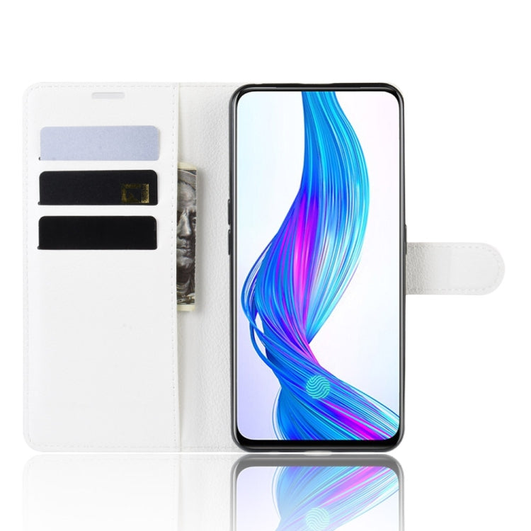 Litchi Texture Horizontal Flip Leather Case for OPPO Realme X, with Wallet & Holder & Card Slots