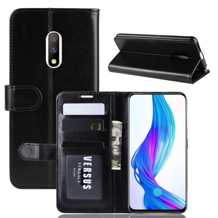 R64 Texture Single Fold Horizontal Flip Leather Case for OPPO Realme X, with Holder & Card Slots & Wallet