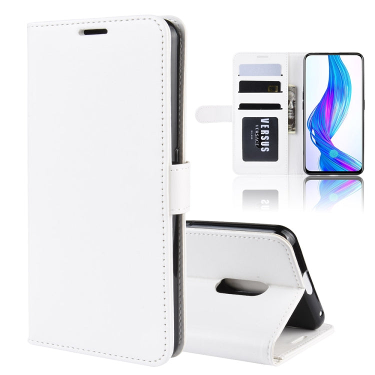 R64 Texture Single Fold Horizontal Flip Leather Case for OPPO Realme X, with Holder & Card Slots & Wallet