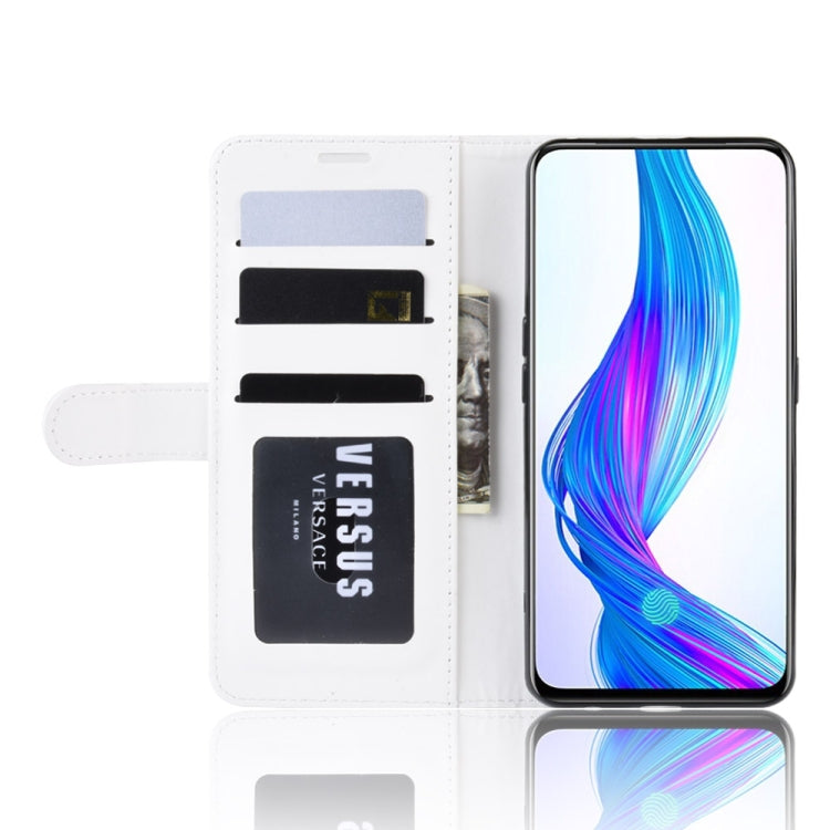 R64 Texture Single Fold Horizontal Flip Leather Case for OPPO Realme X, with Holder & Card Slots & Wallet