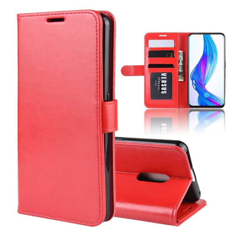 R64 Texture Single Fold Horizontal Flip Leather Case for OPPO Realme X, with Holder & Card Slots & Wallet