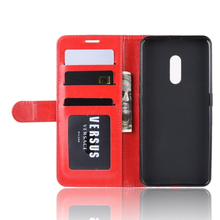 R64 Texture Single Fold Horizontal Flip Leather Case for OPPO Realme X, with Holder & Card Slots & Wallet