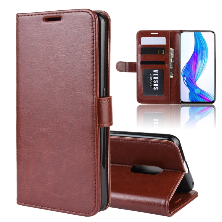 R64 Texture Single Fold Horizontal Flip Leather Case for OPPO Realme X, with Holder & Card Slots & Wallet
