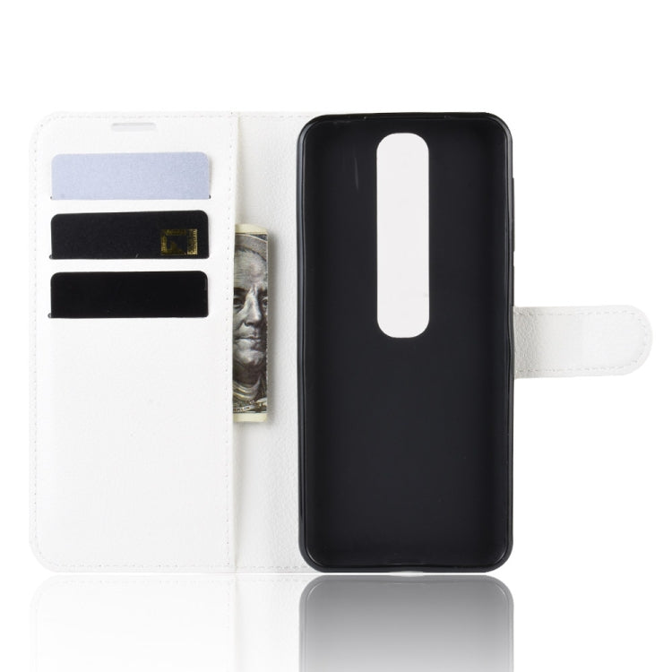 Litchi Texture Horizontal Flip Leather Case for Vodafone Smart V10 / VFD 730, with Wallet & Holder & Card Slots