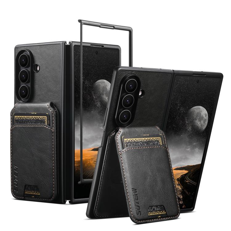 For Samsung Galaxy Z Fold5 Suteni H02 Leather Wallet Stand Back Phone Case