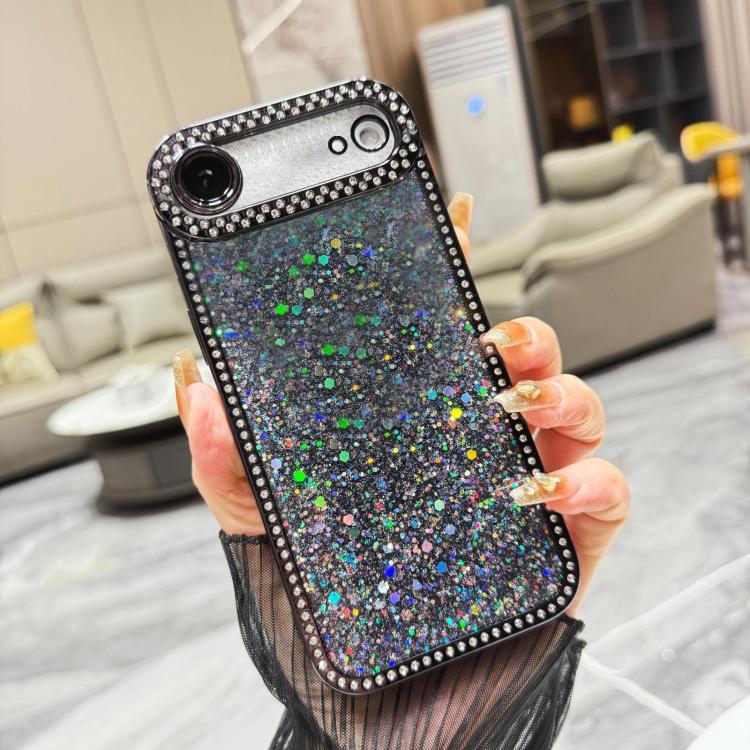 For iPhone Air Diamond Glitter Sequins TPU Phone Case