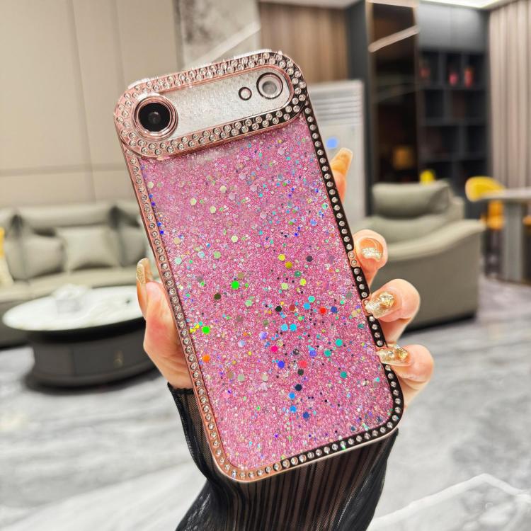 For iPhone Air Diamond Glitter Sequins TPU Phone Case