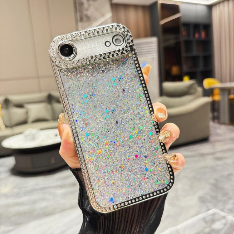 For iPhone Air Diamond Glitter Sequins TPU Phone Case