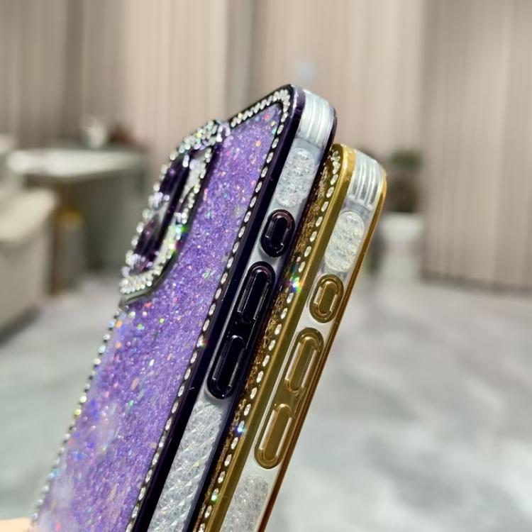 For iPhone 17 Diamond Glitter Sequins TPU Phone Case