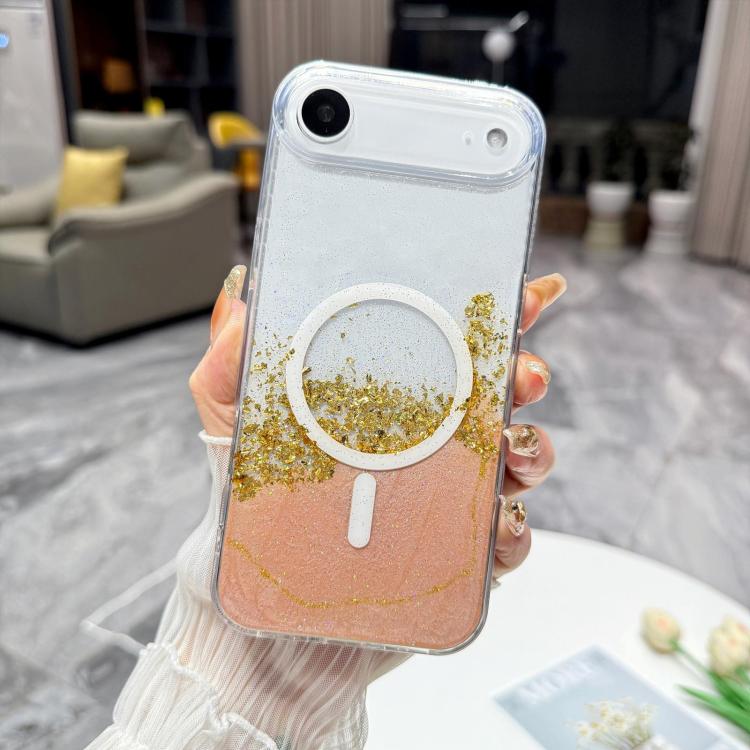 For iPhone Air Gilding MagSafe Hybrid Clear TPU Phone Case