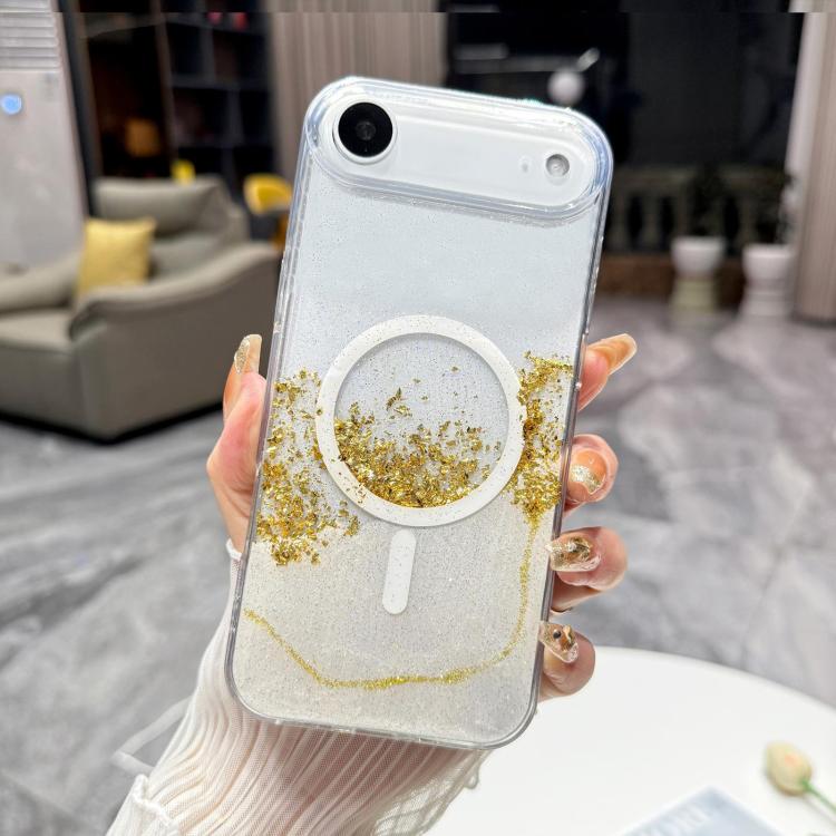 For iPhone Air Gilding MagSafe Hybrid Clear TPU Phone Case