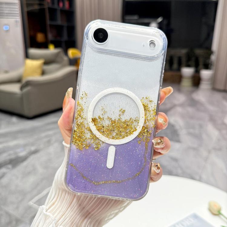 For iPhone Air Gilding MagSafe Hybrid Clear TPU Phone Case