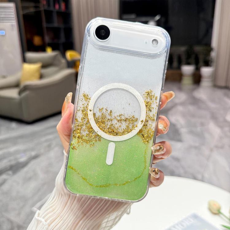 For iPhone Air Gilding MagSafe Hybrid Clear TPU Phone Case