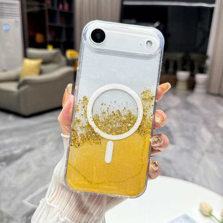 For iPhone Air Gilding MagSafe Hybrid Clear TPU Phone Case