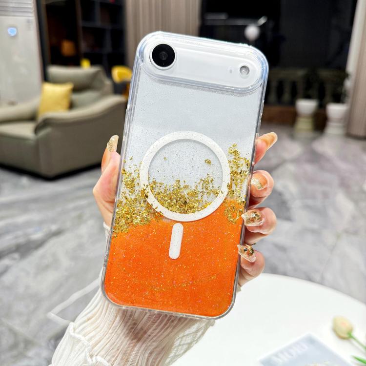 For iPhone Air Gilding MagSafe Hybrid Clear TPU Phone Case