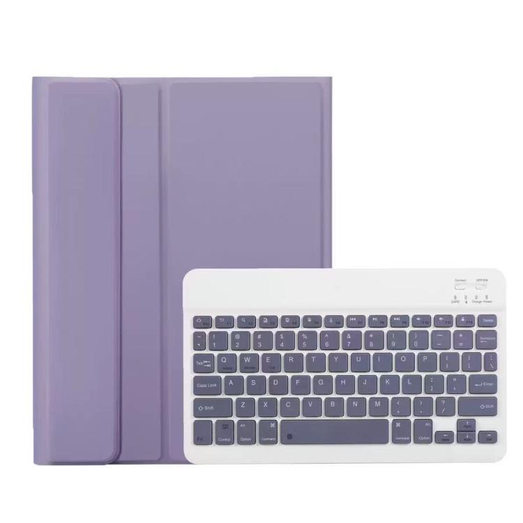 For Lenovo Tab P12 Pro12.7 Tablet Folio with Bluetooth Keyboard - Lavender Purple