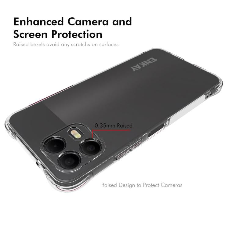 For  T-Mobile Revvl 8 Pro 5G ENKAY Hat-Prince Transparent TPU Shockproof Phone Case